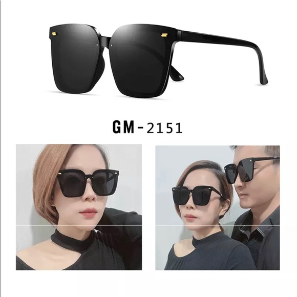 OVERSIZED SUNGLASSES BLACK with CASE - Picture 8 of 8